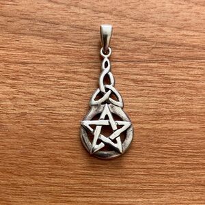Sterling Silver Pentacle Pendant